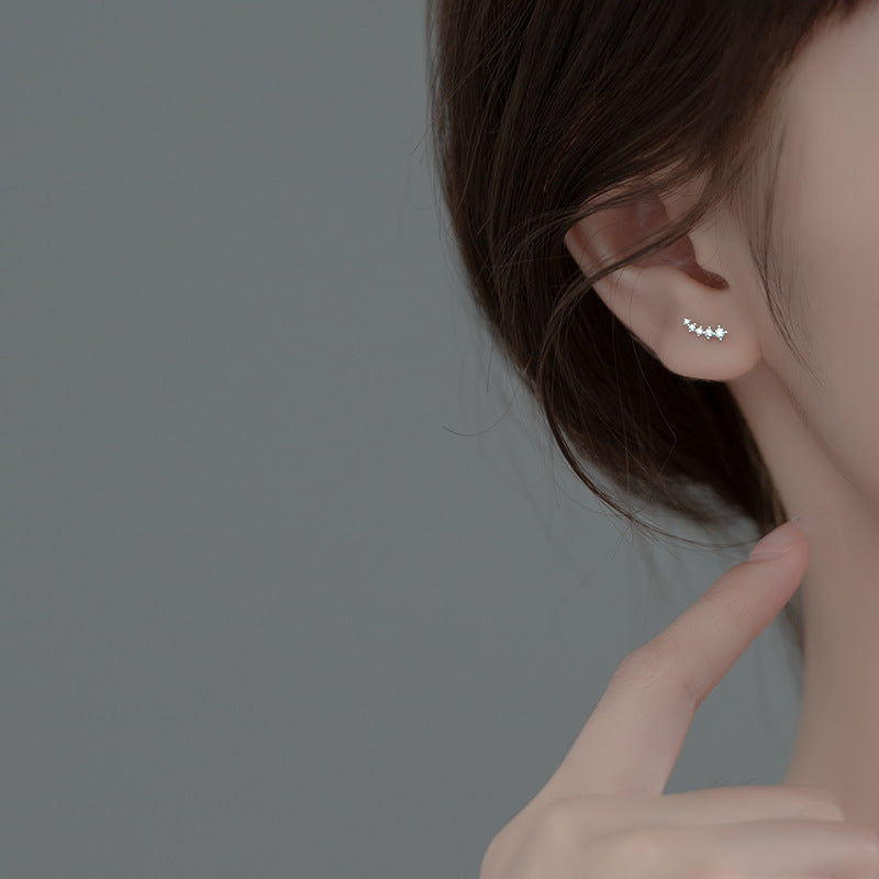 Minimalist Mini Zircon Earrings for Women’s Outings