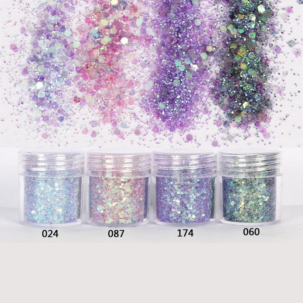 Nail Glitter, Nail Sequins, Ultra-Fine Loose Powder
