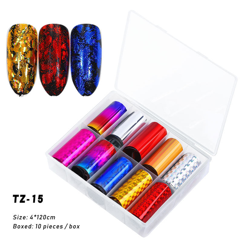 2020 New Nail Art Transfer Stickers - Starry Laser