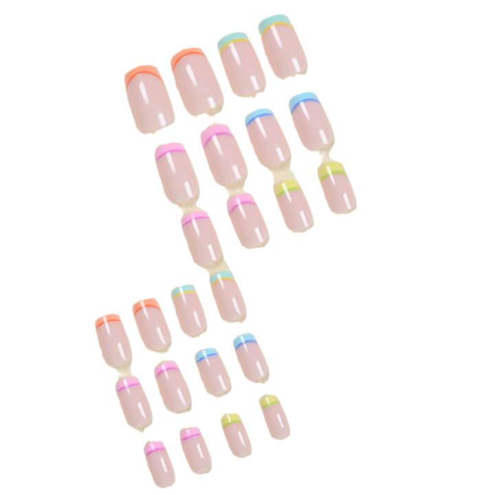 Two-Color Splicing Wearable Armor Nail Patches