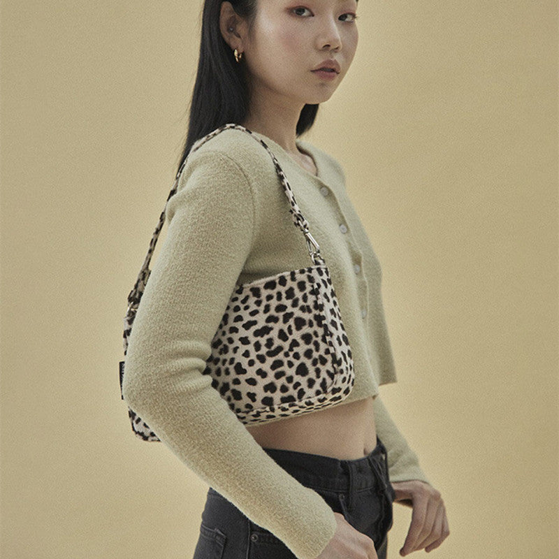 2020 Vintage Bag with Leopard Print Design for Women