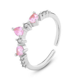 Women's Light Luxury Sterling Silver Water Drop Ring