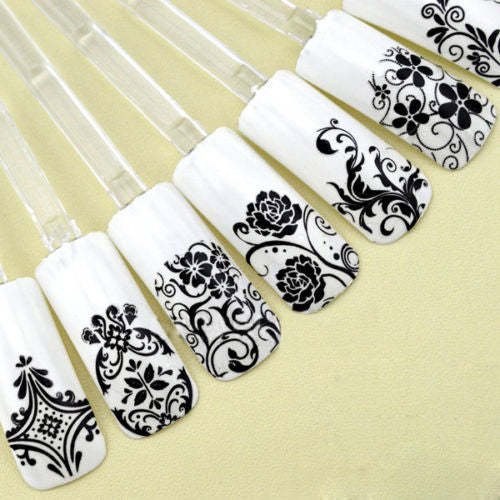 108 Metallic Nail Art 3D Stickers for Manicure