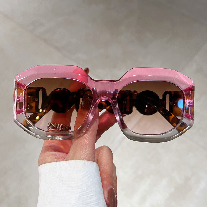 Trendy Oversized Polygon Sunglasses for Street Style