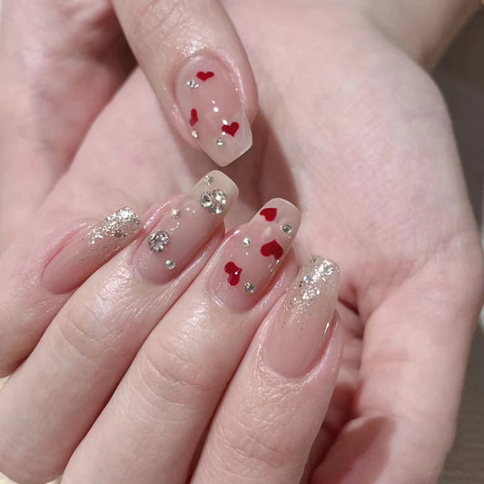 Gentle Sweetheart Valentine's Day Love Nail Stickers