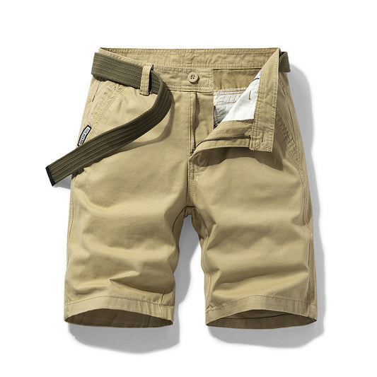 Men's Vintage Loose Fit Cotton Cargo Shorts