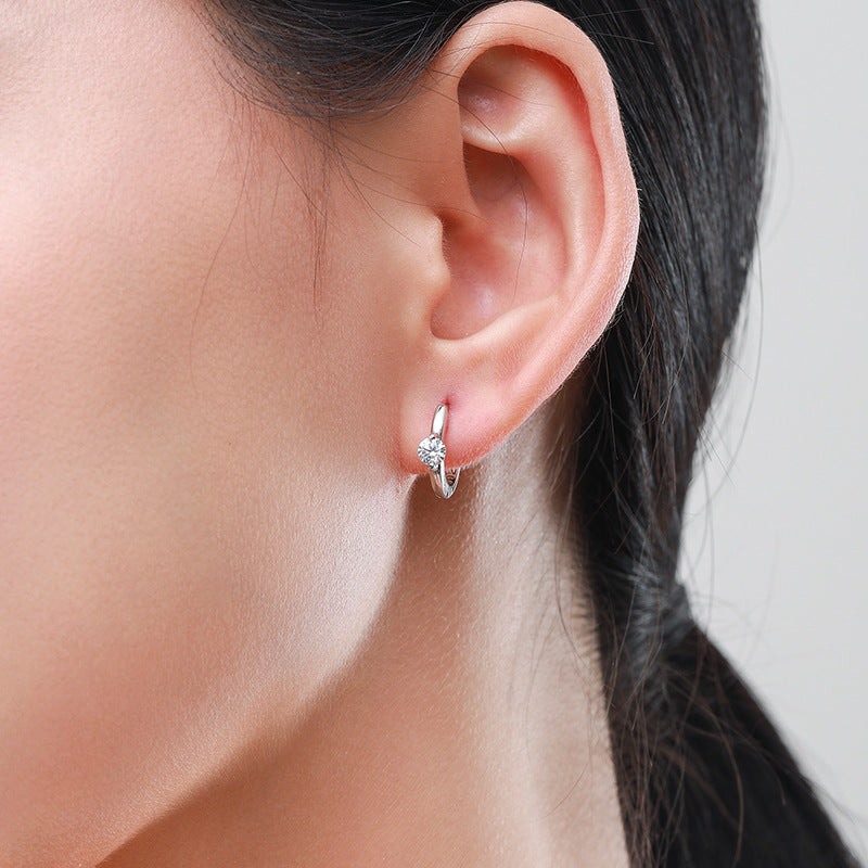 S925 Silver Luxury Diamond Earrings for Women