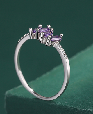 Personalized S925 Sterling Silver Zircon Ring Fashion