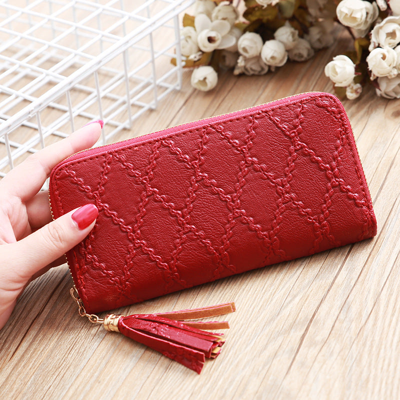 Fashionable Women’s Purse with Large Capacity and Tassels