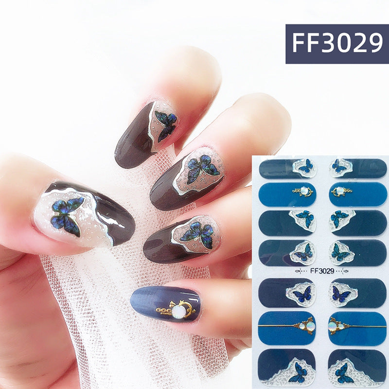 3D Crystal Nail Polish Film Full Adhesive Craft
