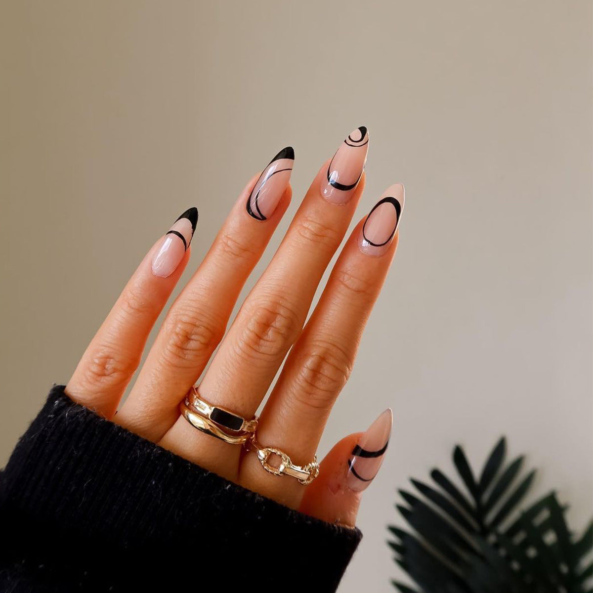 Nordic Wind Simple Nail Patch Line
