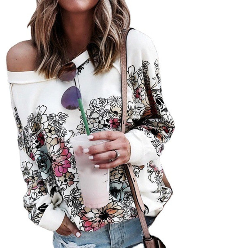 Women’s Printed Long Sleeve Sweatshirt Jacket