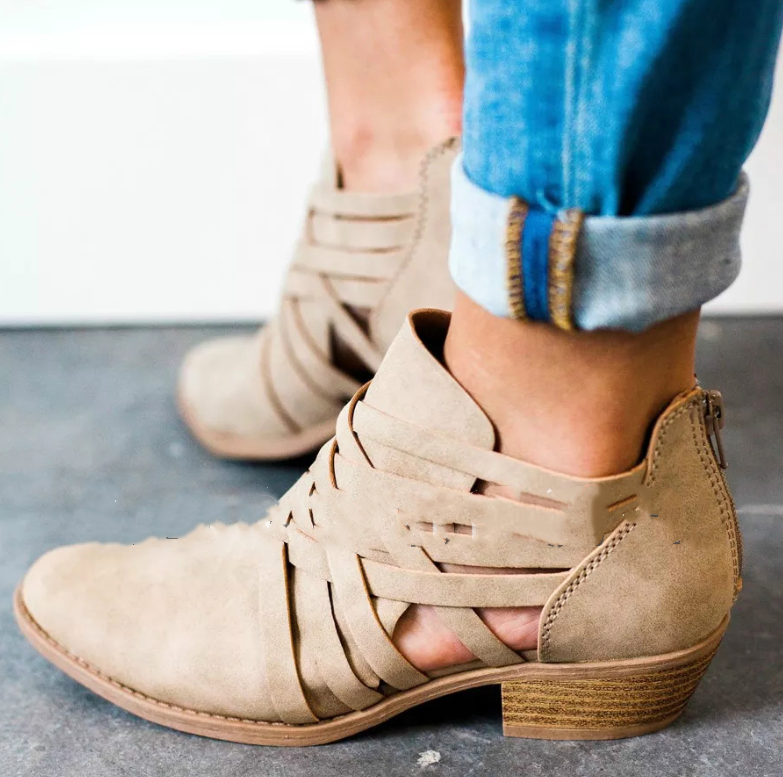 Cutout High Heels and Chunky Women’s Ankle Boots