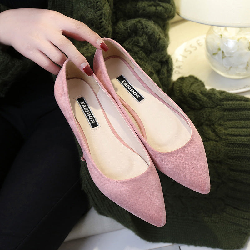 Casual Flat Women’s Shoes, Suede Non-Slip for Moms