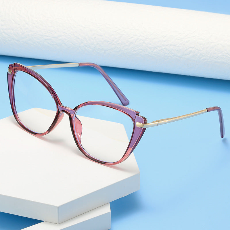 Vintage Triangular Blue Light Blocking Glasses for Women