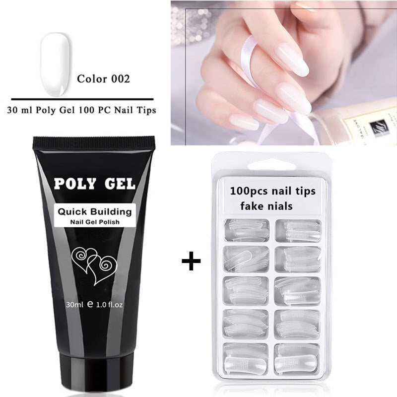 Phototherapy Crystal Nail Extension Glue and Mold Set