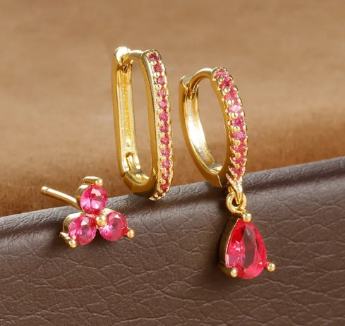 Water Drop Stud Earrings