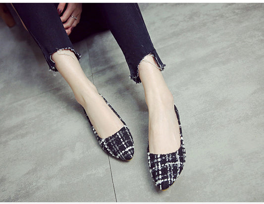 Autumn New Women’s Casual Plaid Loafers (Soft Sole)
