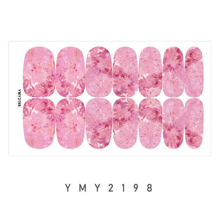 Marble Galaxy Nail Art Stickers - Trendy Designs