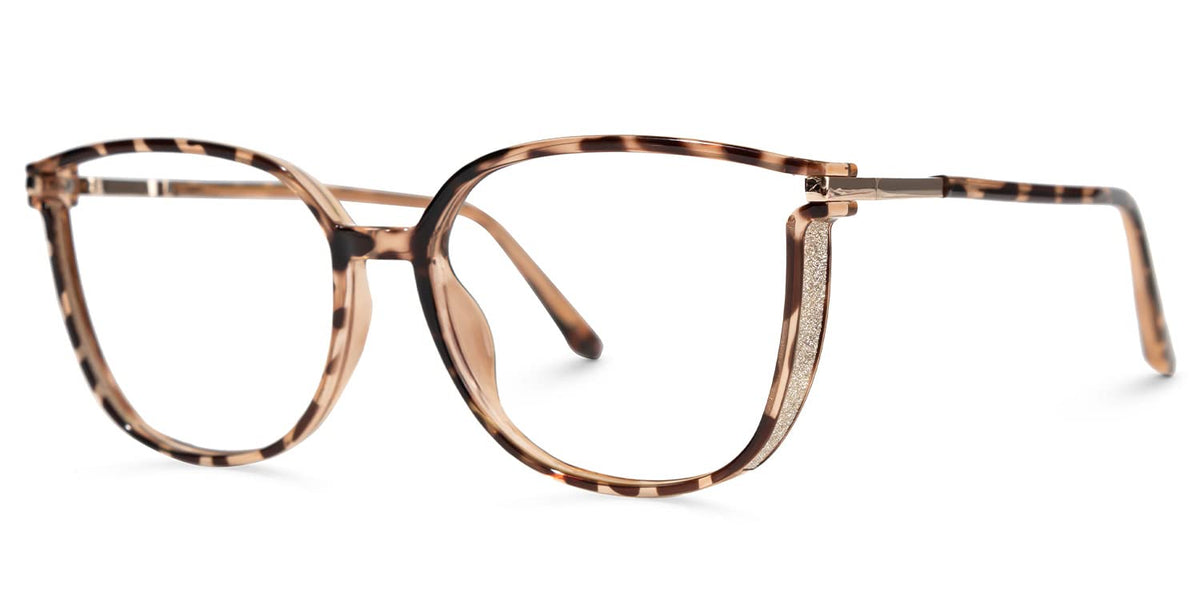 VOOGLAM Square Blue Light Glasses for Women Cute Computer Office with Trending Frame Glasses Tortoise Kinfe GJGT548130-10