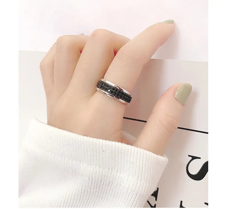Rotatable 925 Silver Women’s Ring