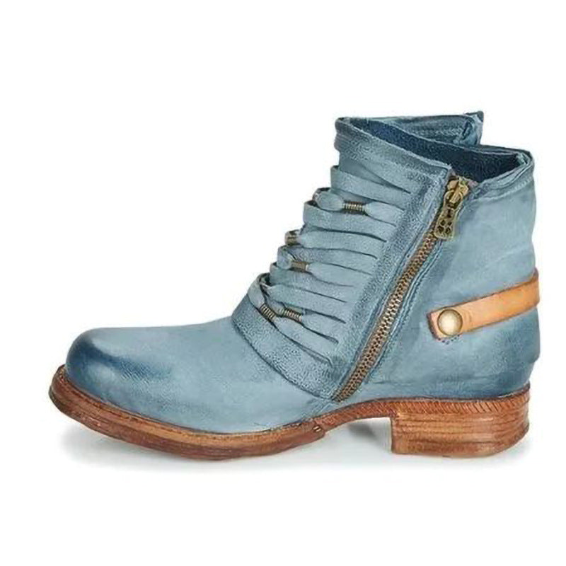 2019 Women’s Chunky Heel Tassel Ankle Martin Boots