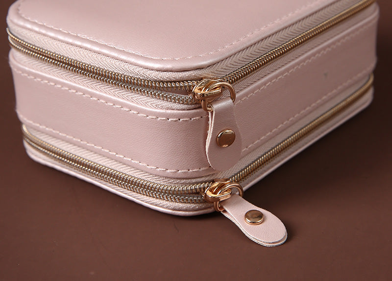 Portable Travel Jewelry Box for Earrings and Necklaces