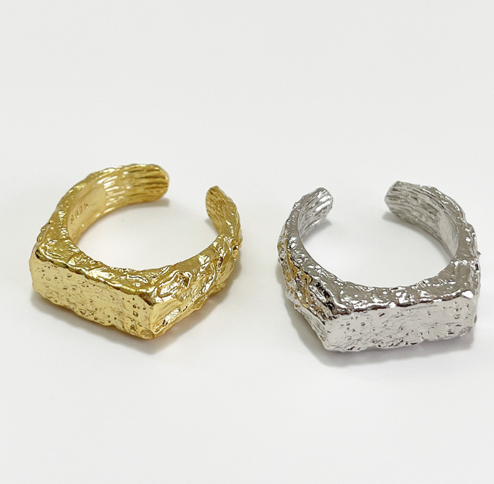 Simple Irregular Rectangular Ring for Women’s Fashion
