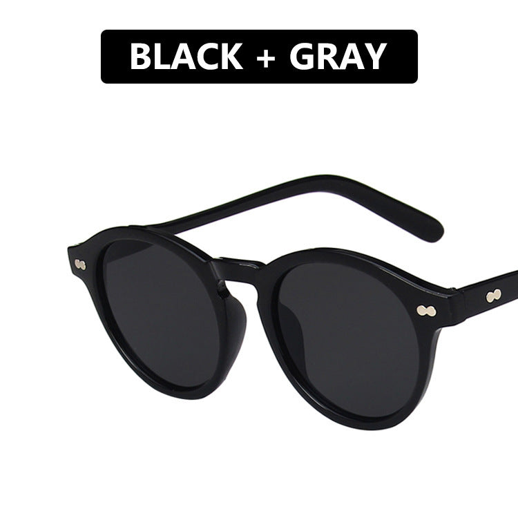 "Retro Round Frame Sunglasses for Trendy Men & Women"