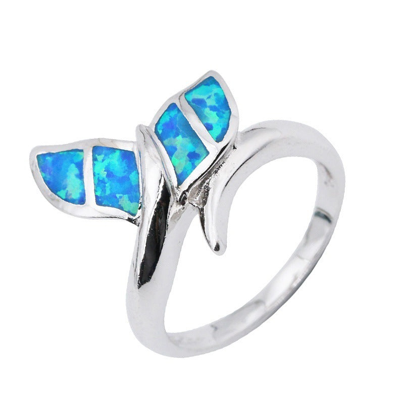 Opal Mermaid Tail Fashion Ring for Women