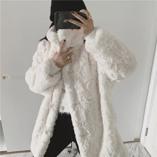 Loose Soft Single Breasted Solid Color Women’s Jacket