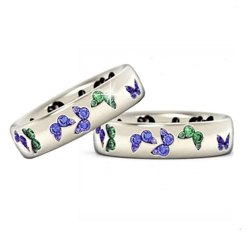 Butterfly Style Zircon Ring for Women’s Fashion