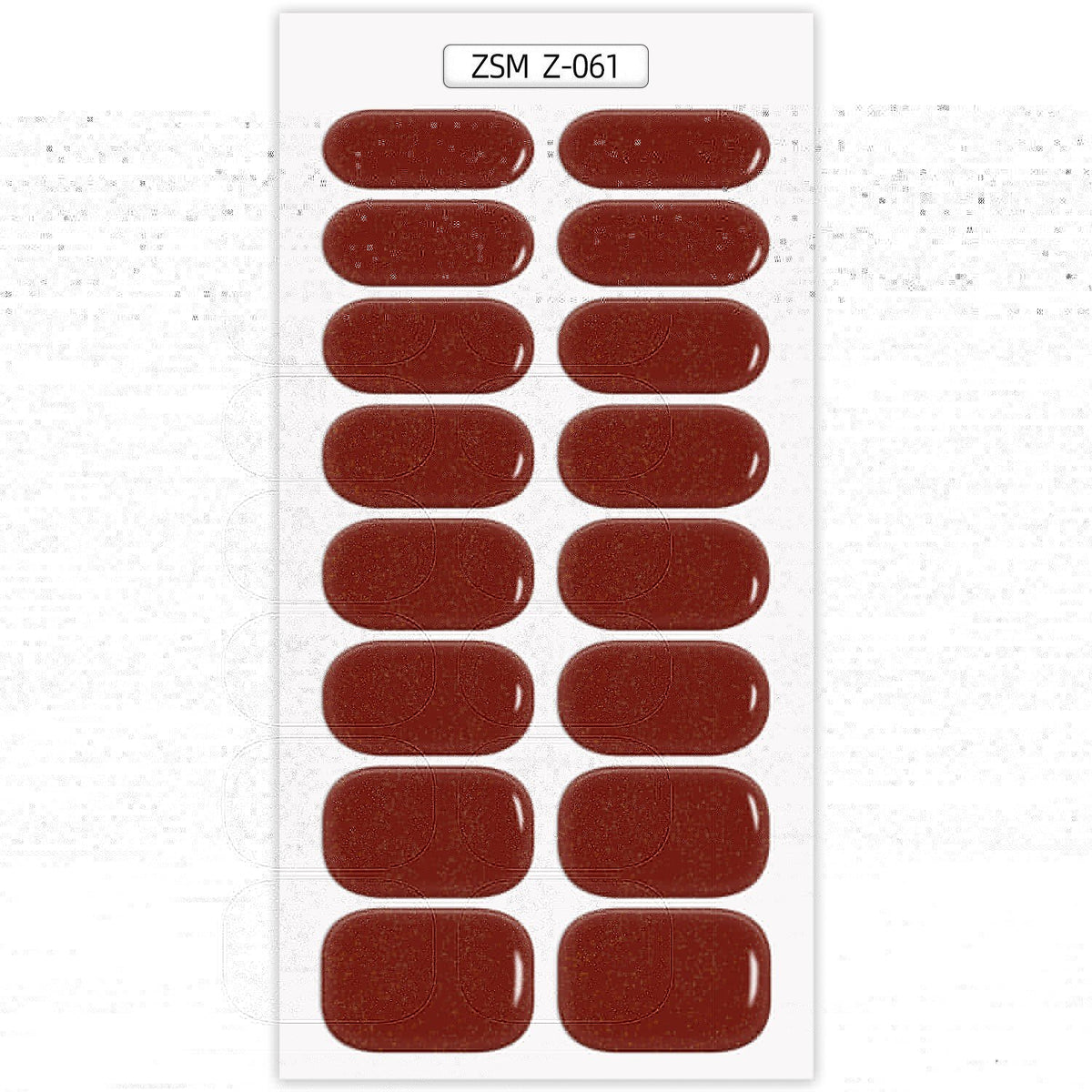 Waterproof Anti-Overflow Semi-Curing Gel Nail Stickers