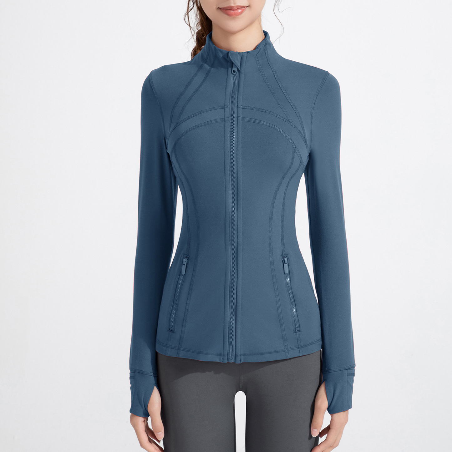 Women’s Stand Collar Zip-Up Sports Jacket