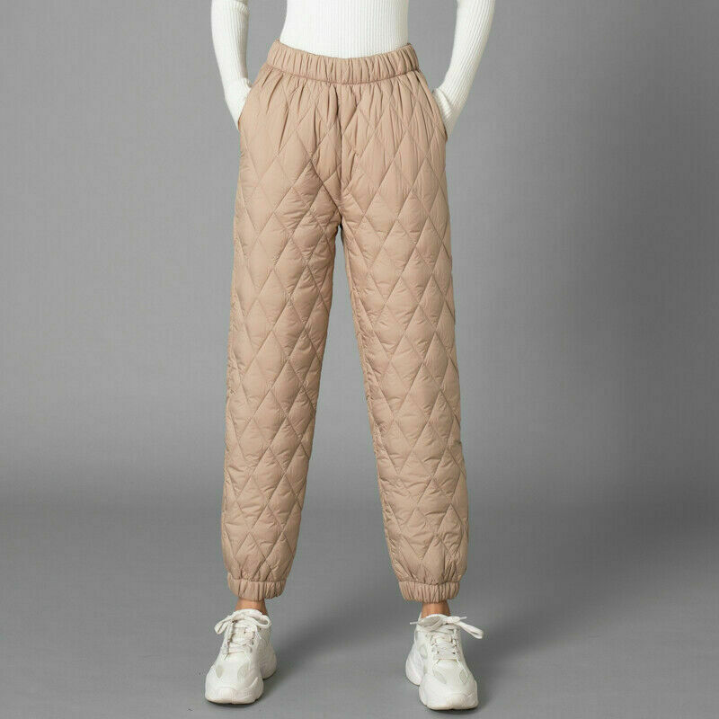 Women’s Winter Warm Padded Quilted Cotton Pants