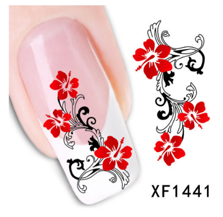 Nail Art Water Transfer Stickers XF1441-XF1480