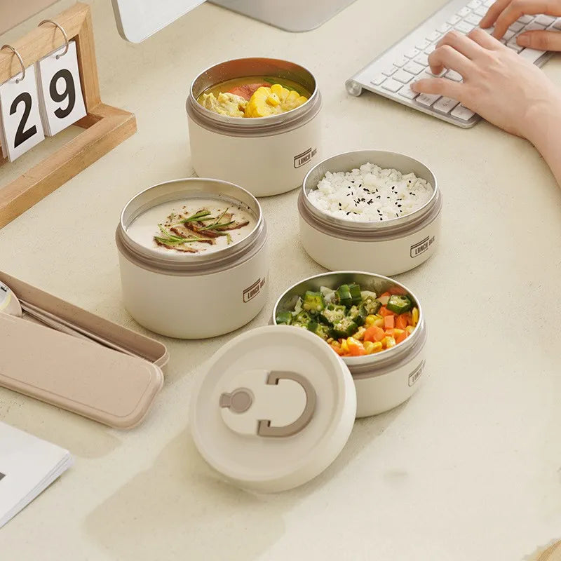 Portable Insulated Lunch Box With Cover