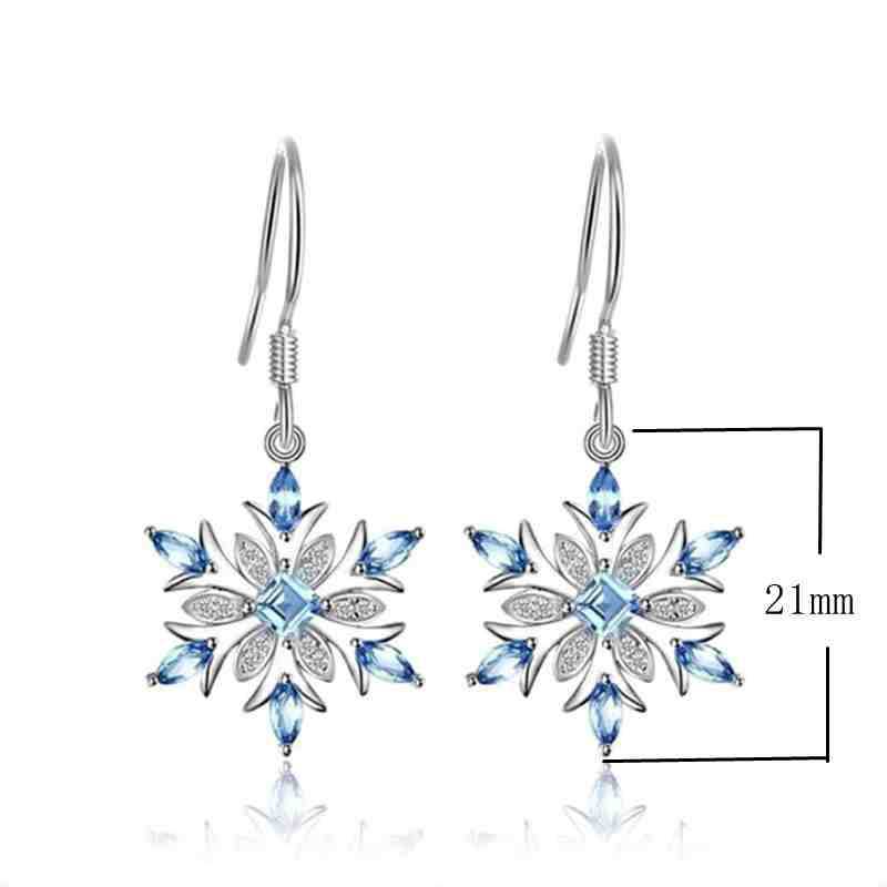 White diamond earrings