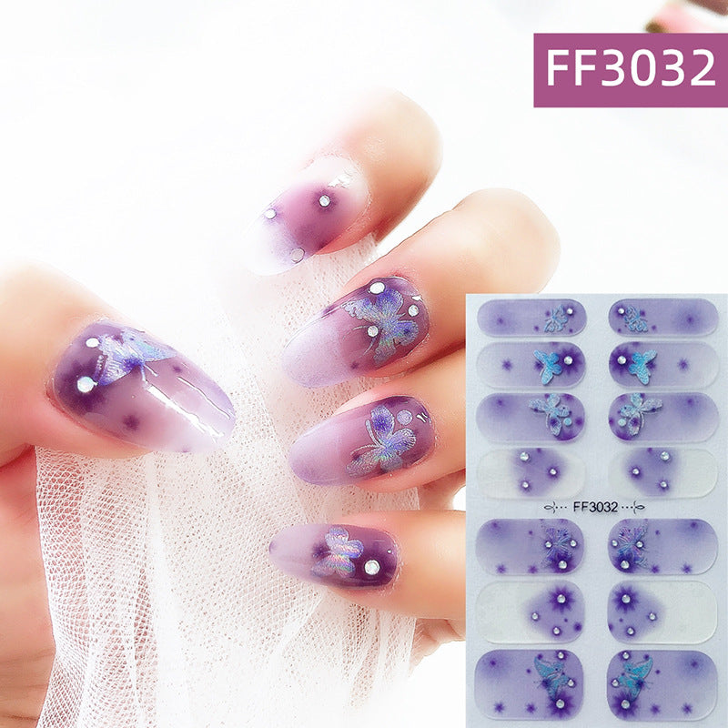 3D Crystal Nail Polish Film Full Adhesive Craft