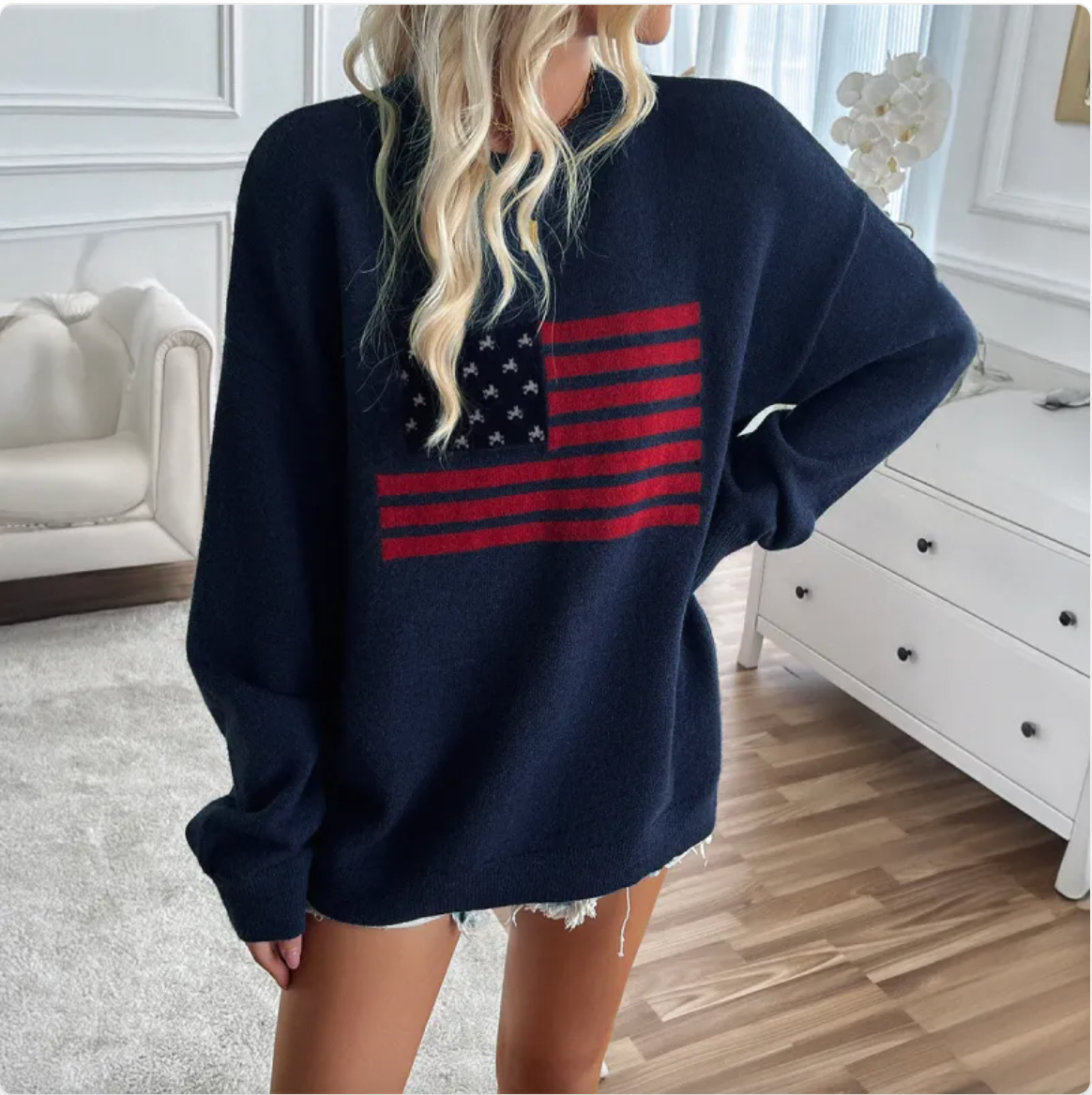 Women’s Casual Independence Day Long Sleeve Top