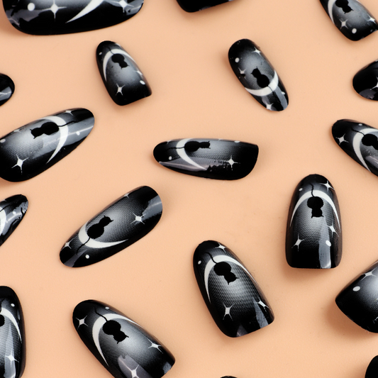 Wearable Nail Art Kit with Removable Almond Patches