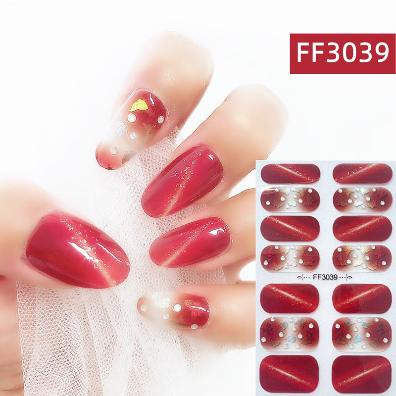 3D Crystal Nail Polish Film Full Adhesive Craft