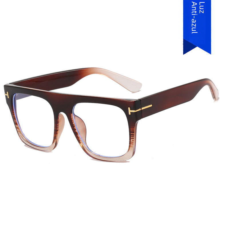 "T-Shaped Square Glasses Frame - 2023 Fashion Style"