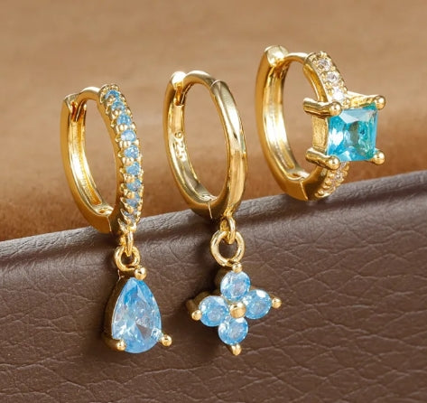 Water Drop Stud Earrings