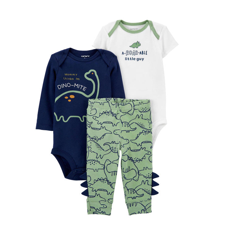 Spring Autumn Baby Clothing Set - 3 Pieces for Infants