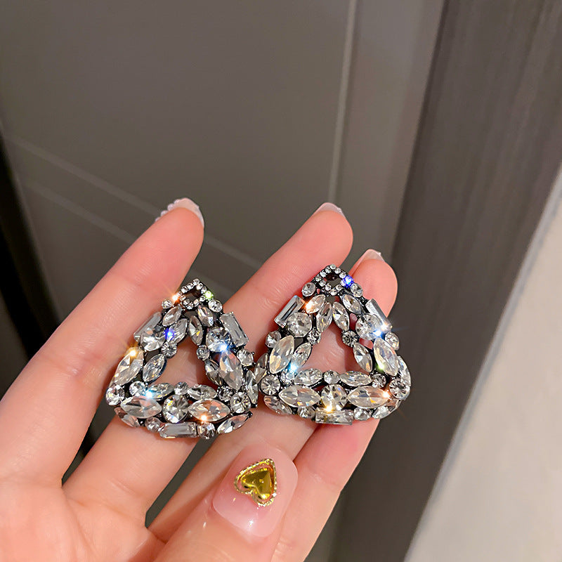 Stylish Heart Star Sequined Tassel Earrings for Women