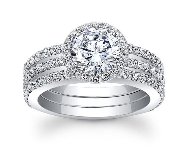 Simple Geometric Zircon Ring for Women’s Fashion