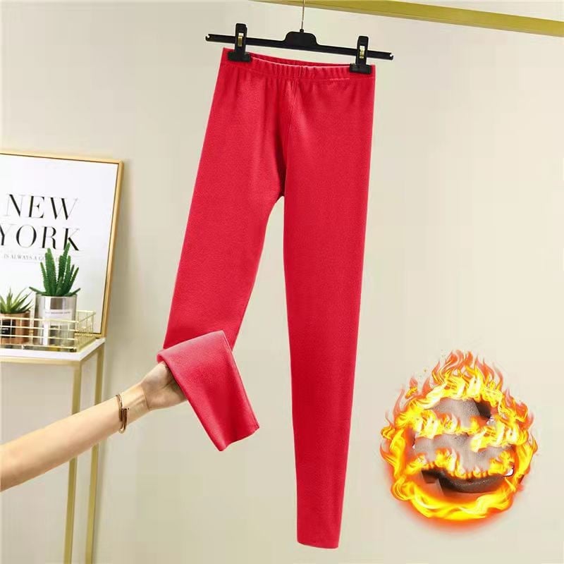 Women's Warm Wool Padded Pants for Autumn and Winter