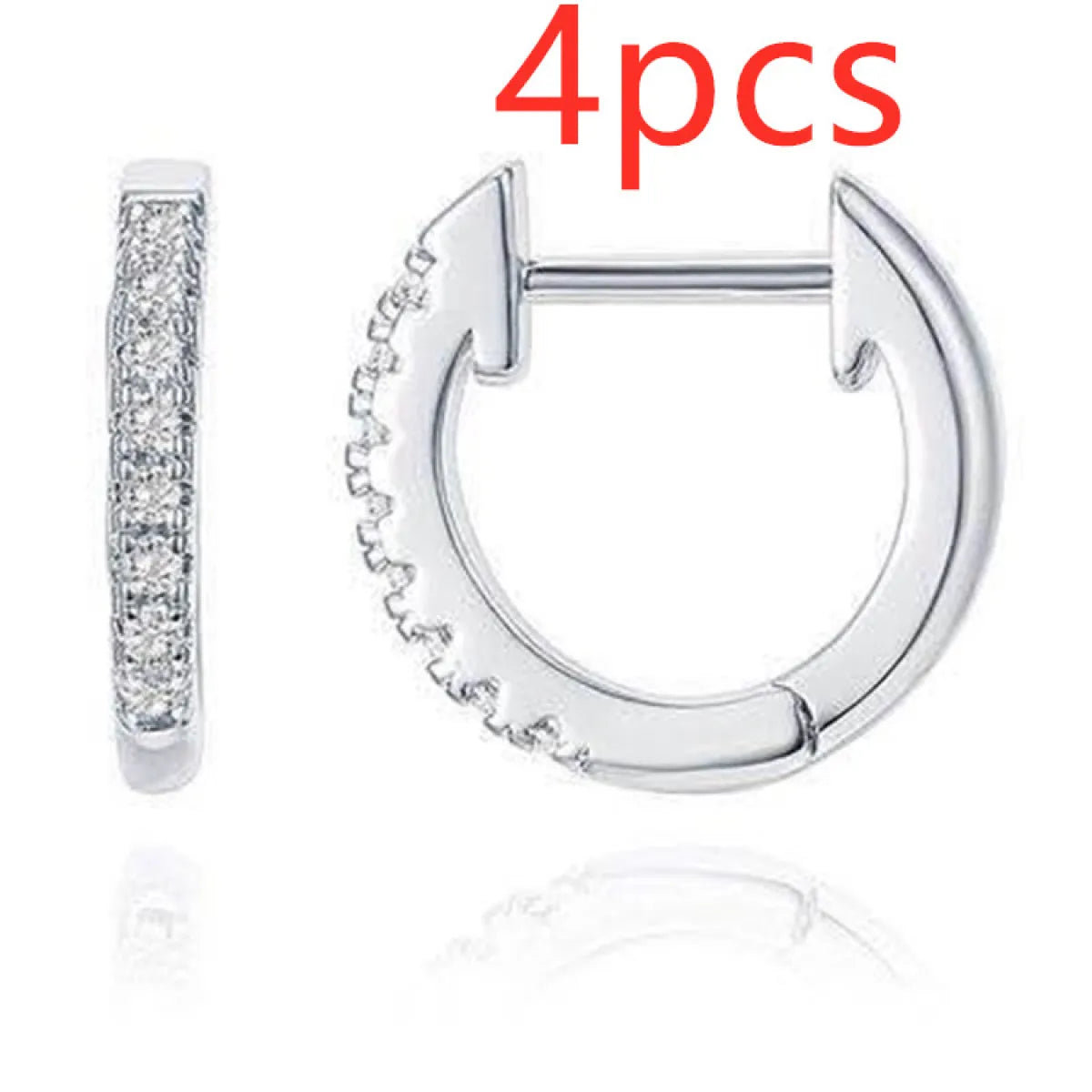 Single Row Diamond Earrings