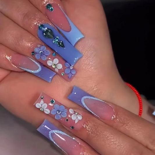 Long European and American Nail Art Stickers